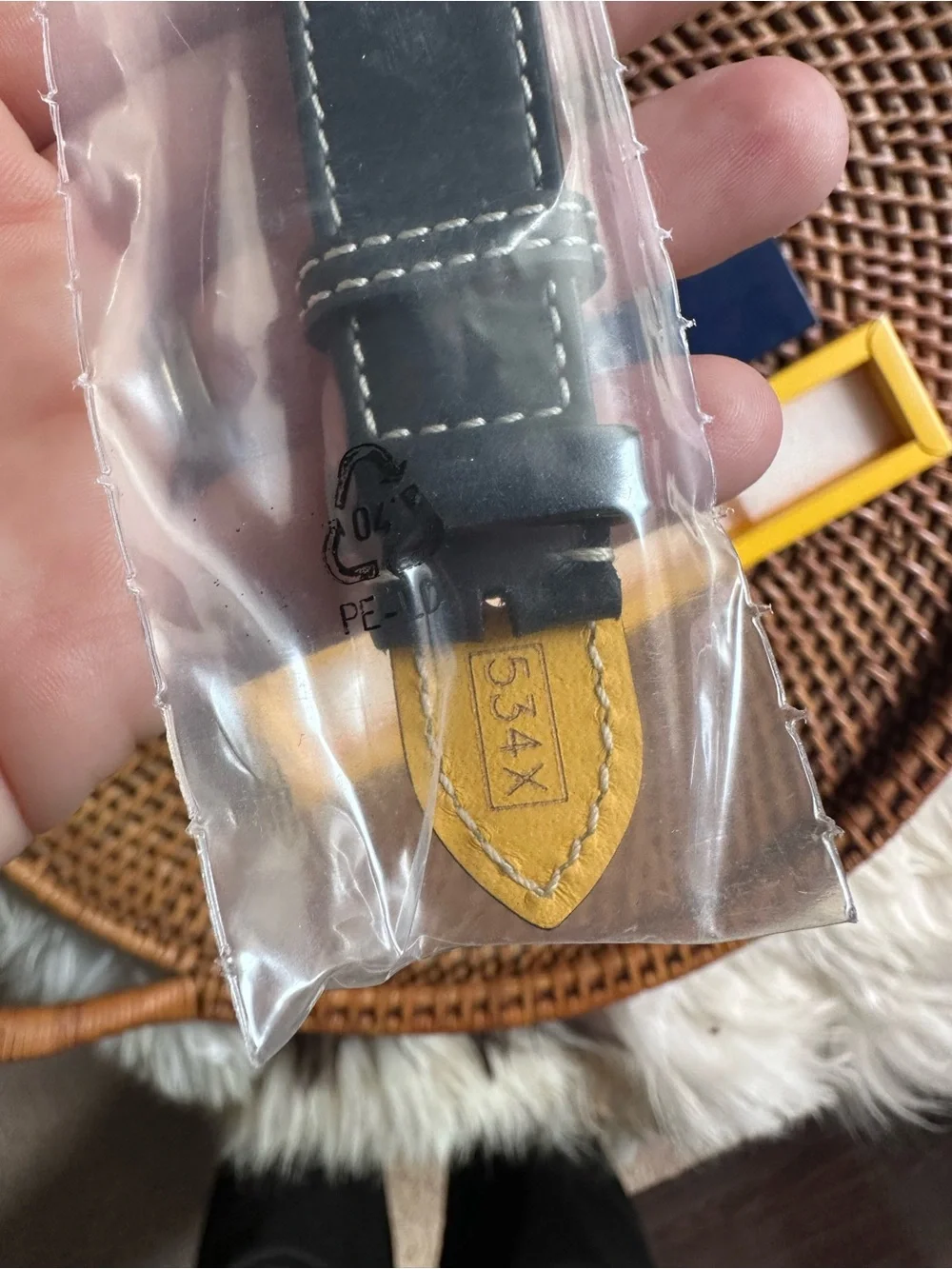 Breitling “Darkkar” 534X Black Calfskin Leather Watch Strap New in Box